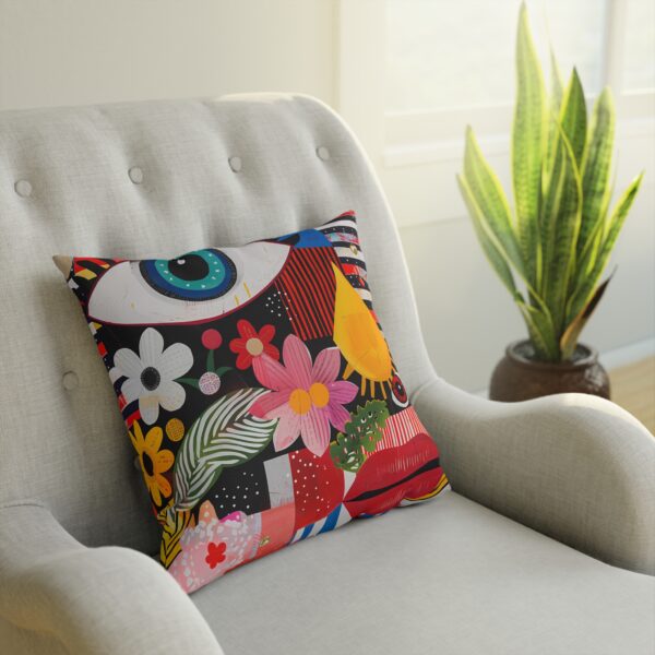 Coussin design Abstrait en Coton et Polyester