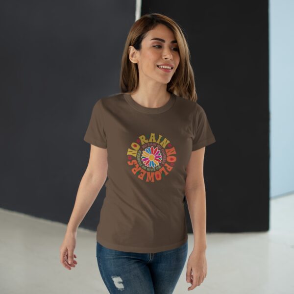 T-shirt Femme Vintage – No Rain No Flowers