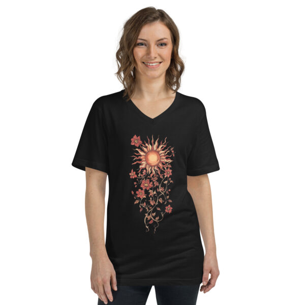 T-shirt Soleil floral bohème