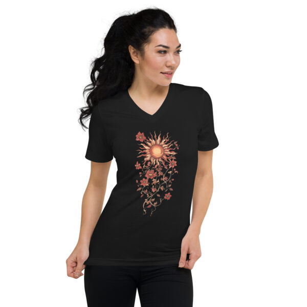 T-shirt Soleil floral bohème