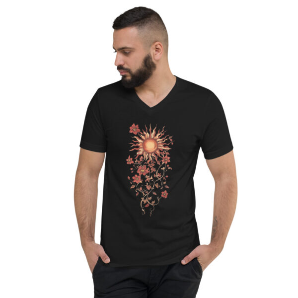 T-shirt Soleil floral bohème