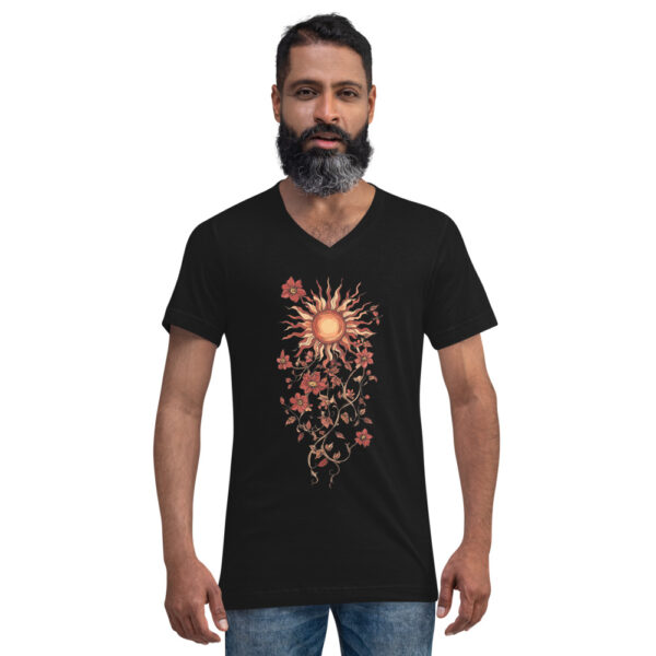 T-shirt Soleil floral bohème