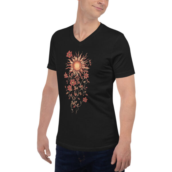 T-shirt Soleil floral bohème