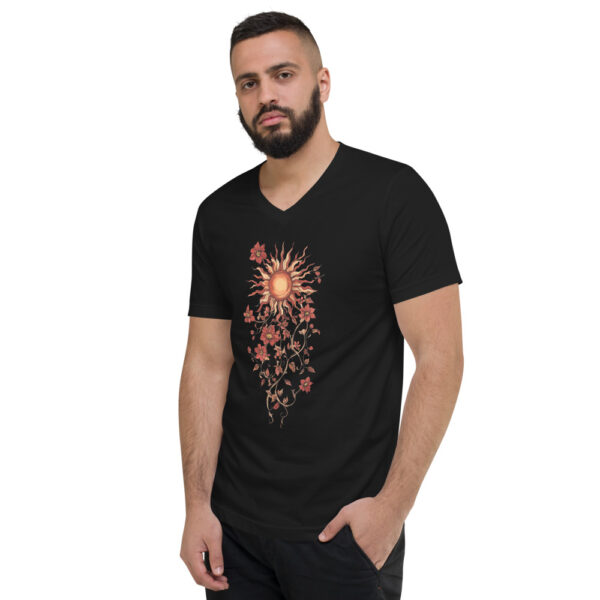 T-shirt Soleil floral bohème