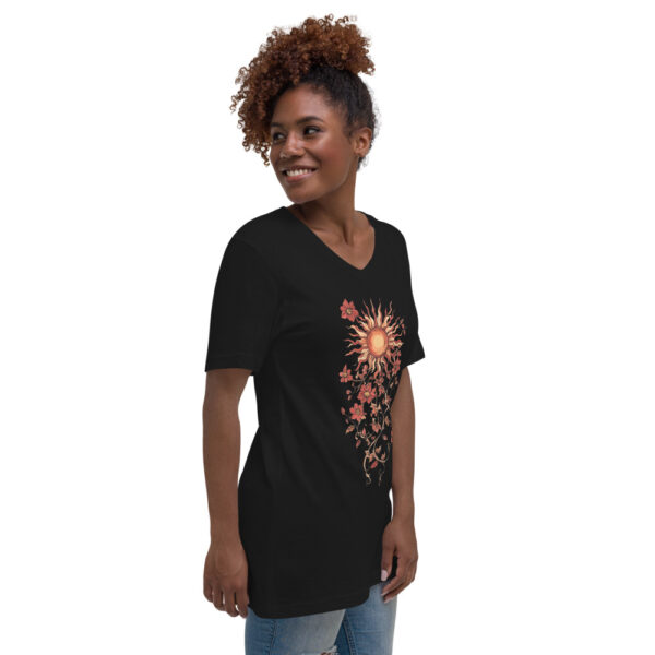 T-shirt Soleil floral bohème