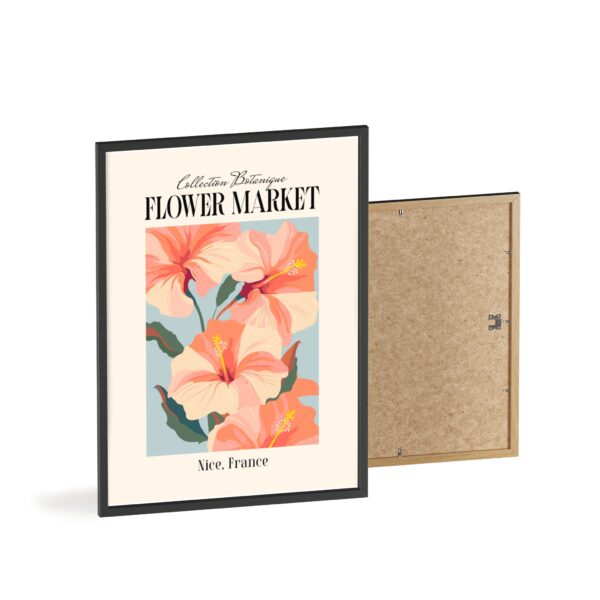affiche flower market hibiscus