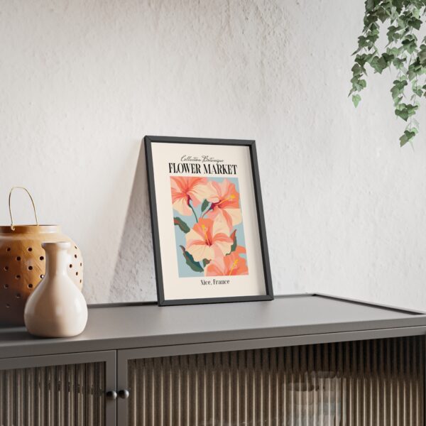 affiche flower market hibiscus