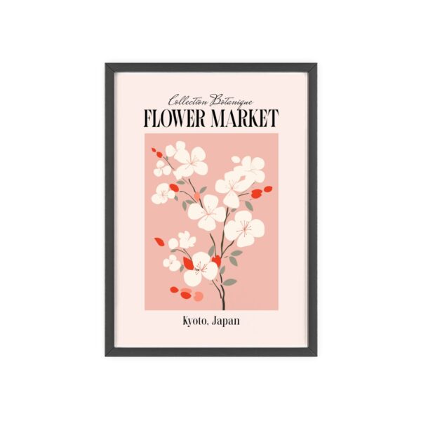 affiche fleur de cerisier poster japonais Kyoto