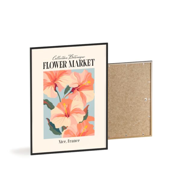 affiche flower market hibiscus