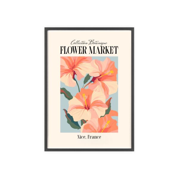 affiche flower market hibiscus