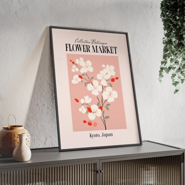 affiche fleur de cerisier poster japonais Kyoto