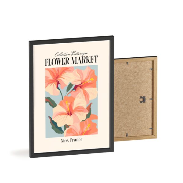 affiche flower market hibiscus