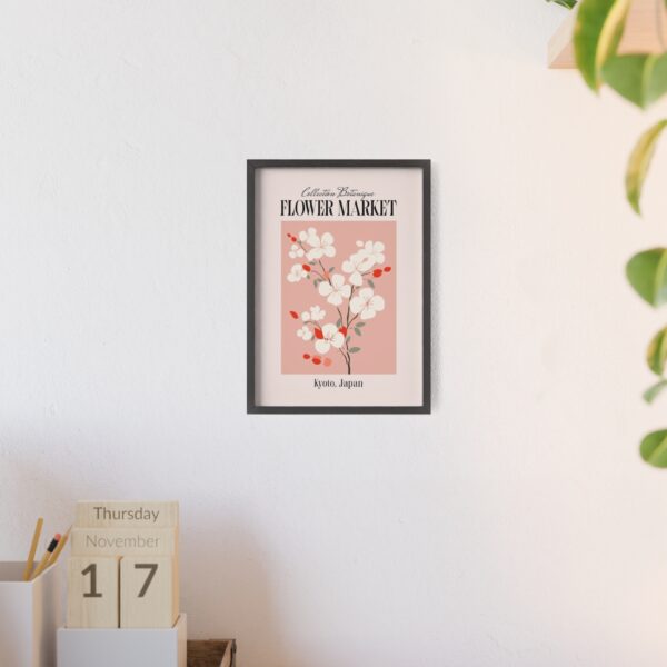 affiche fleur de cerisier poster japonais Kyoto