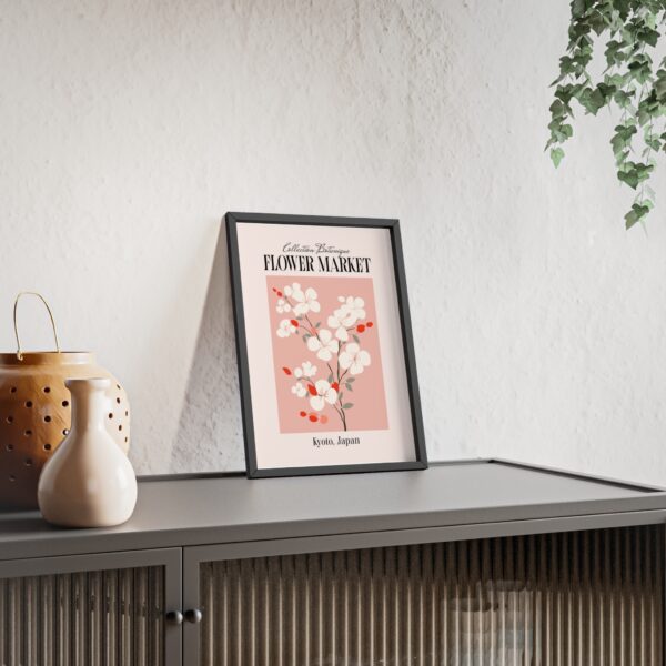 affiche fleur de cerisier poster japonais Kyoto