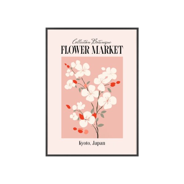 affiche fleur de cerisier poster japonais Kyoto